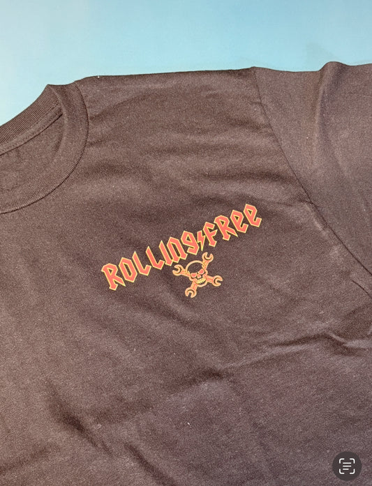 Rolling Free Wrench & Skull Youth T-shirt!