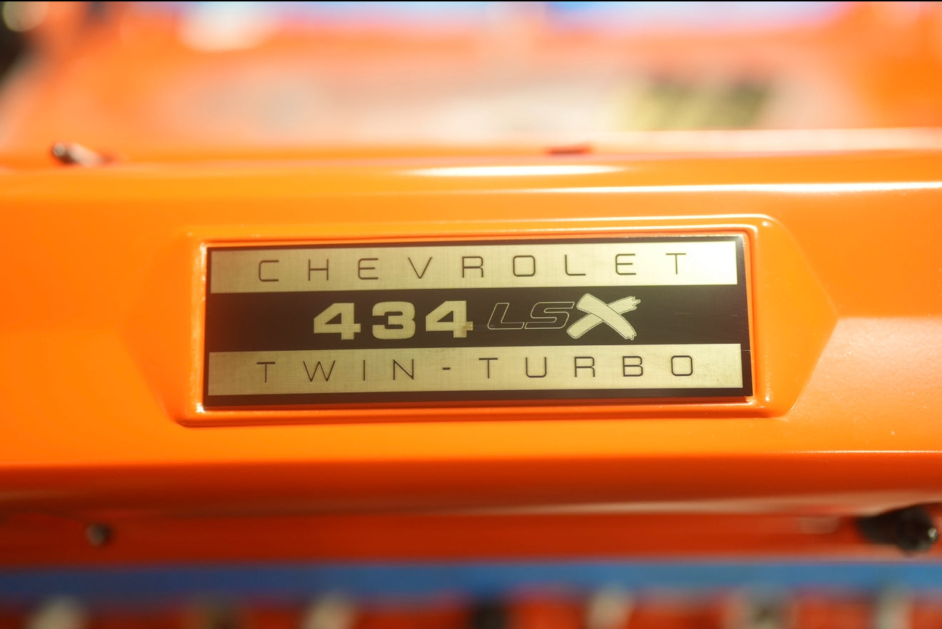 Custom Engraved Valve Cover Badges.. Custom Artwork