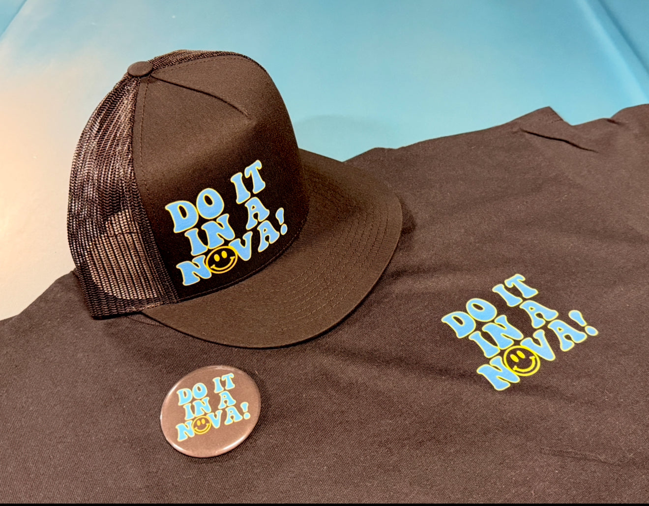 "Do it in a Nova" Combo Pack Hat, Adult Tshirt & Button!!