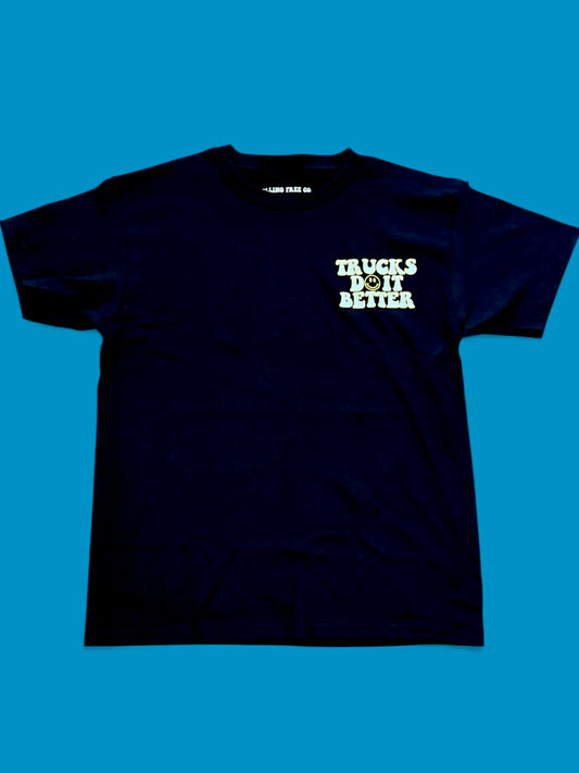 "Trucks do it Better" Youth Tshirt Black