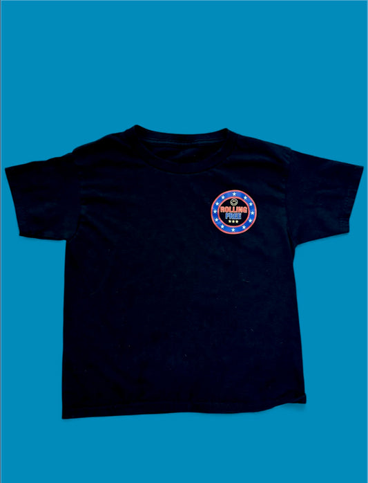 Rolling Free Flagship Youth T-shirt Black